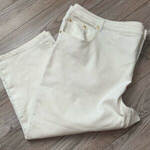 C. Wonder Off White almost Cream Colored Stretch Jeans Size 26W